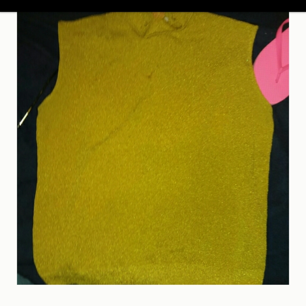 gold 1960s vintage top from etsy.